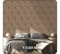 Флизелиновые фотообои Verol 3D на стену "Соты" 300x283 см, обои для кухни, моющиеся 338-ФФО-05944