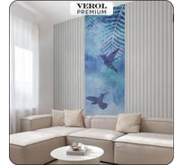 Флизелиновые фотообои Verol 3D на стену "Листья" 100x283 см, 2.83 кв. м, виниловые, водостойкие, обои для кухни, моющиеся 48-ПФФО-05744