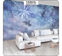 Флизелиновые фотообои Verol на стену "Листья" 500x283 см, 14.15 кв. м, обои виниловые, водостойкие, обои для кухни, моющиеся 44-ПФФО-05744