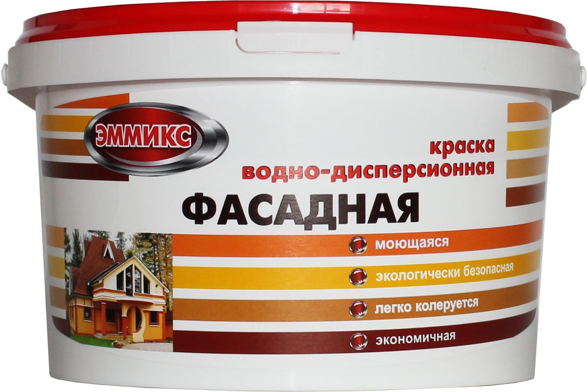 Краска Эммикс ВД для наружных работ моющаяся S 0585 Y 30 R (вед 16л/22 ...
