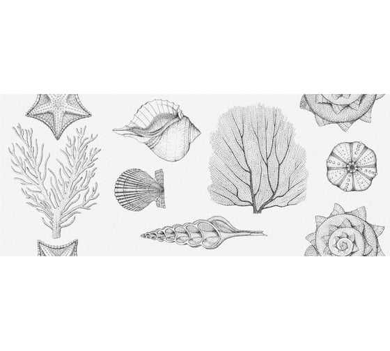 Керамическая плитка настенная Gracia Ceramica Aqua white белый 01 25x60 см, 1.2 кв. м/8 шт. СК000042658