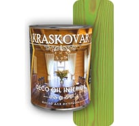 Масло для интерьера Kraskovar Deco Oil Interior зеленый лайм 0,75 л 1360