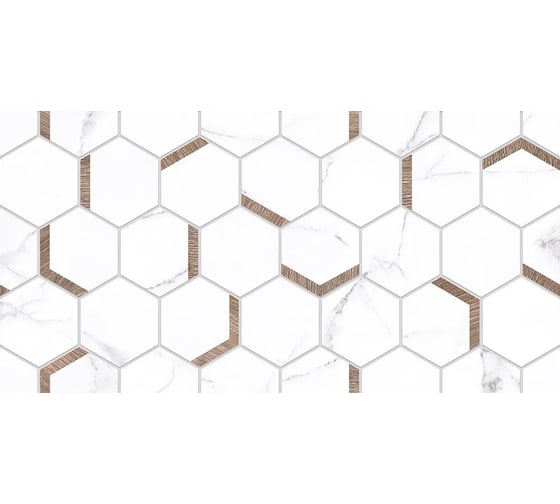 Плитка керамическая CULTO ECTA HEXWOOD матовый, 20x40 см, упаковка 1,2 кв. м УТ-99903643