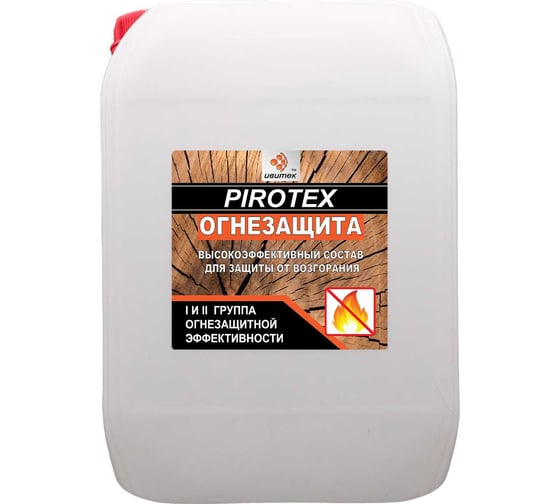 Огнезащита ИВИТЕК Пиротекс 10 л, розовый индикатор И00001208