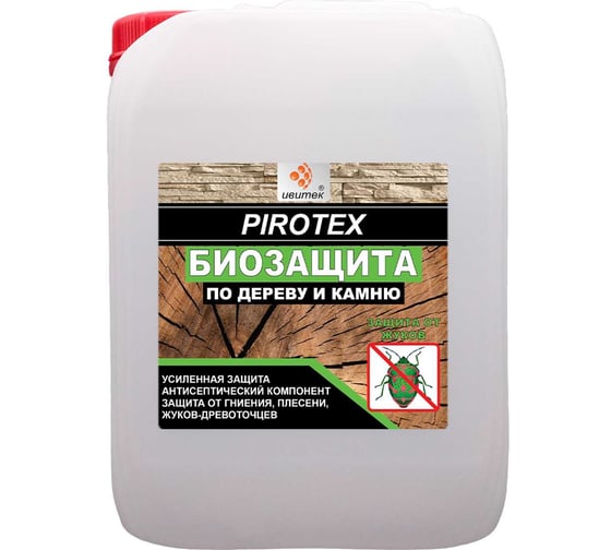 Биозащита ИВИТЕК Пиротекс 5 л, зеленый индикатор И00001199