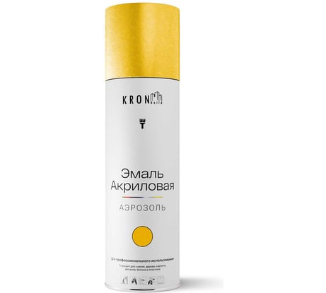 Эмаль акриловая Kronbuild металлик, золото, 520 мл SPMETG