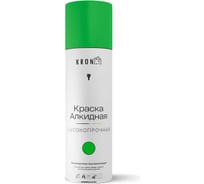 Эмаль алкидная Kronbuild RAL 6018 светло-зеленая, глянец, 520 мл SPA6018G