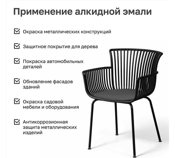 Эмаль алкидная Kronbuild RAL 9005 черная, матовая, 520 мл SPA9005M