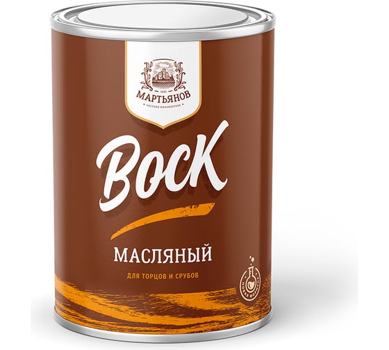 Воск для торцов срубов МАРТЬЯНОВ 1л 200.280.1000