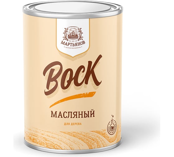 Масляный воск для дерева МАРТЬЯНОВ 1л 100.190.1000