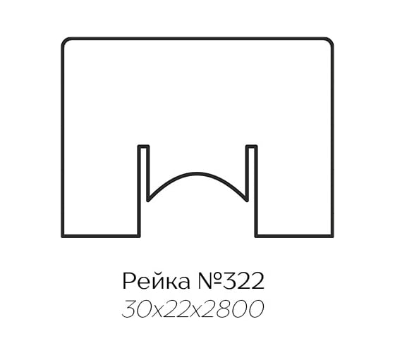Декоративная рейка Арника 30x22 мм, комплект 50 шт., дуб Сонома 00-00161465