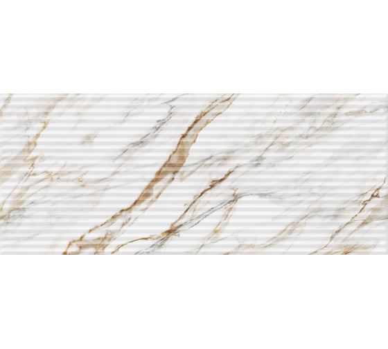 Плитка настенная Gracia Ceramica Ideal white белый 02 25x60 мм, рельеф, глянцевая, 1.2 кв. м/8 шт. СК000042681