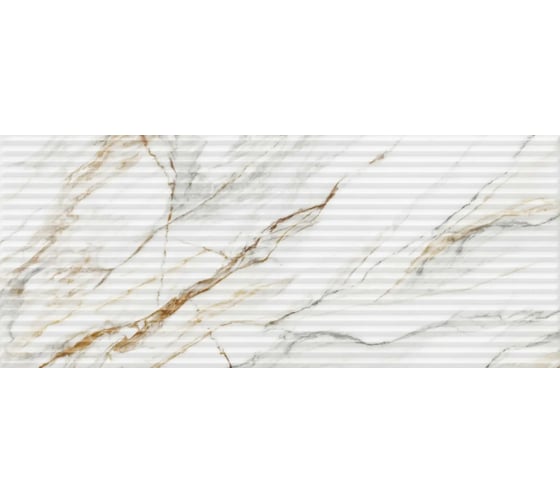 Плитка настенная Gracia Ceramica Ideal white белый 02 25x60 мм, рельеф, глянцевая, 1.2 кв. м/8 шт. СК000042681