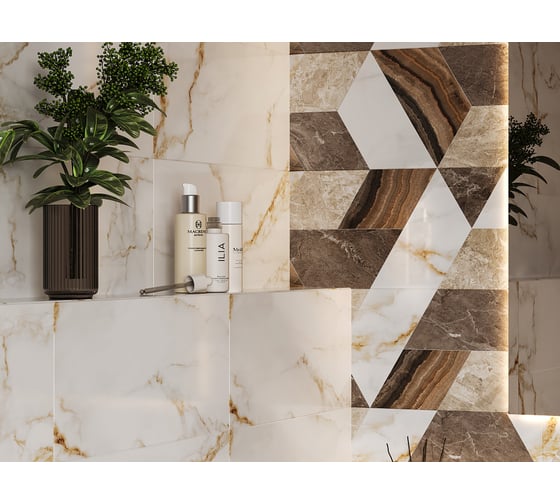 Плитка настенная Gracia Ceramica Joy beige бежевый 04 25x60 мм, 1.2 кв. м/8 шт. СК000042662