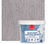 Штукатурка декоративная эластичная для плит OSB "Короед" (16 кг; серо-лиловый) NEOMID Н-Короед-16/сер