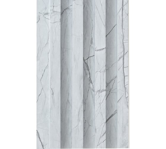 Реечные панели LAKO DECOR "Мрамор светлый" 1000x160x23 мм, 6 шт. LKD-RE-P149-100CM-MEGA6
