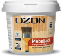 Универсальный акриловый лак OZON MEBELLACK 0.9л/0.9кг МЛ-0,9