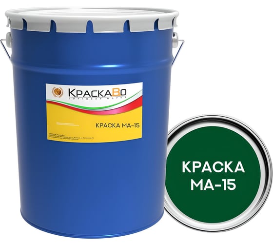 Краска КраскаВо МА-15 зеленая 25 кг 4620105772860 1