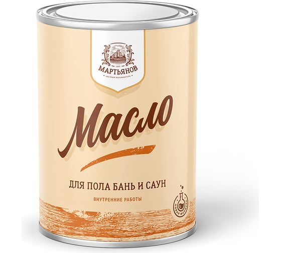 Масло для пола бань и саун МАРТЬЯНОВ 1л 100.140.1000