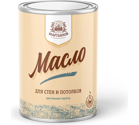 Масло для стен и потолков МАРТЬЯНОВ 1л 100.150.1000