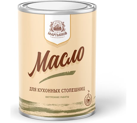 Масло для столешниц и рабочих поверхностей МАРТЬЯНОВ 1л 100.130.1000