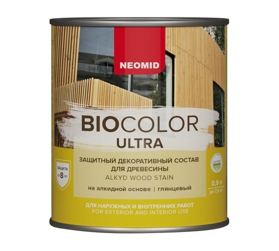 Пропитка NEOMID BIO COLOR ULTRA белый 0.9 л Н -ULTRA-0,9/белый