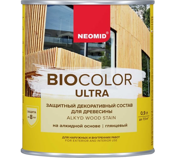 Пропитка NEOMID BIO COLOR ULTRA орех 0.9 л Н -ULTRA-0,9/орех 1