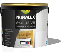 Матовая интерьерная краска PRIMALEX Exclusive Base L, белая, 10л 394504