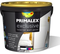 Матовая интерьерная краска PRIMALEX Exclusive Base L, белая, 5л 394503