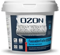 Фасадная краска OZON FASSADENFARBE SILIKON ВД-АК 115А 0.9л/1.4кг ВД-АК-115А-1,4