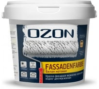 Фасадная краска OZON FASSADENFARBE ВД-АК 112А 0.9л/1.4кг ВД-АК-112А-1,4