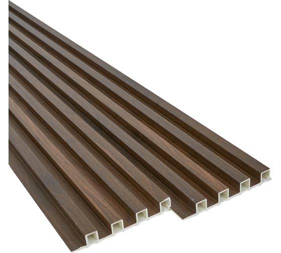 Реечные панели LAKO DECOR "Орех тёмный" 6 ШТ 1000x160x23мм LKD-RE-P109-100CM-MEGA6