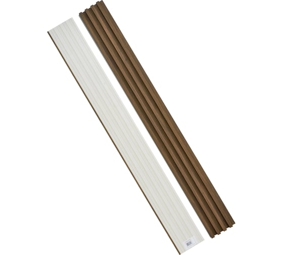Реечные панели LAKO DECOR "Орех светлый" 6 ШТ 1000x160x23мм LKD-RE-P41-100CM-MEGA6