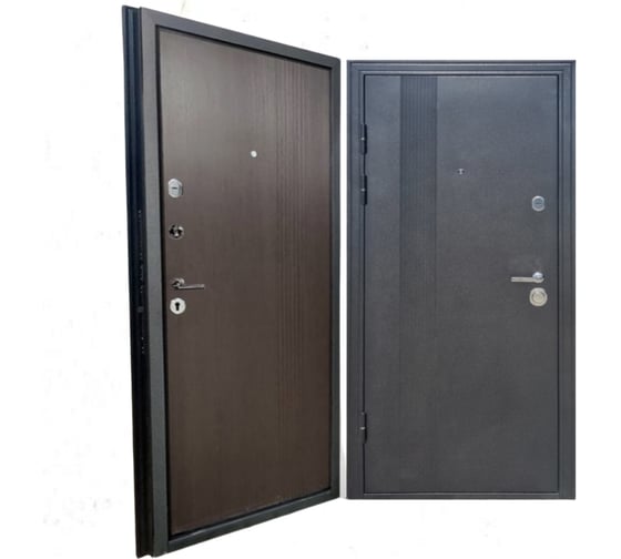 Входная дверь ООО ВДК Фортис Black LS-78 Черный шелк/МДФ Венге 960*2050 левая ДМ87 1