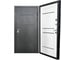 Входная дверь ООО ВДК Кватро Black LS-23 Черный шелк/Царга Ясень белый 860*2050 правая ДМ94 1