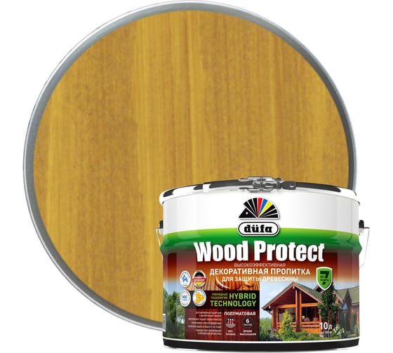 Пропитка для защиты древесины Dufa Wood Protect сосна 10 л МП000015774