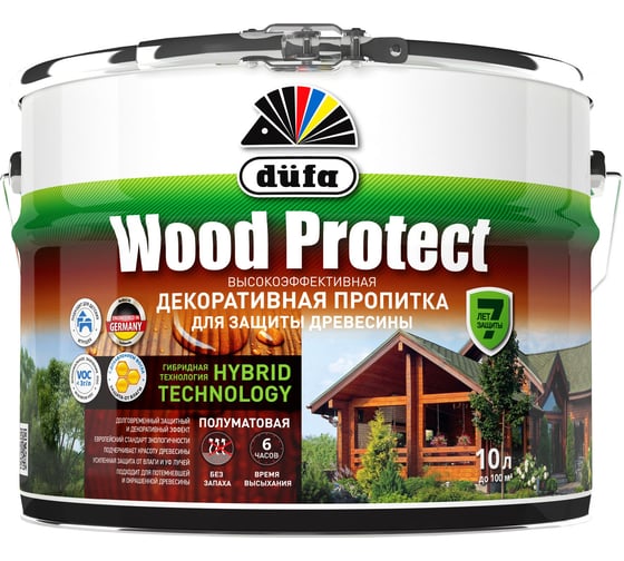 Пропитка для защиты древесины Dufa Wood Protect сосна 10 л МП000015774