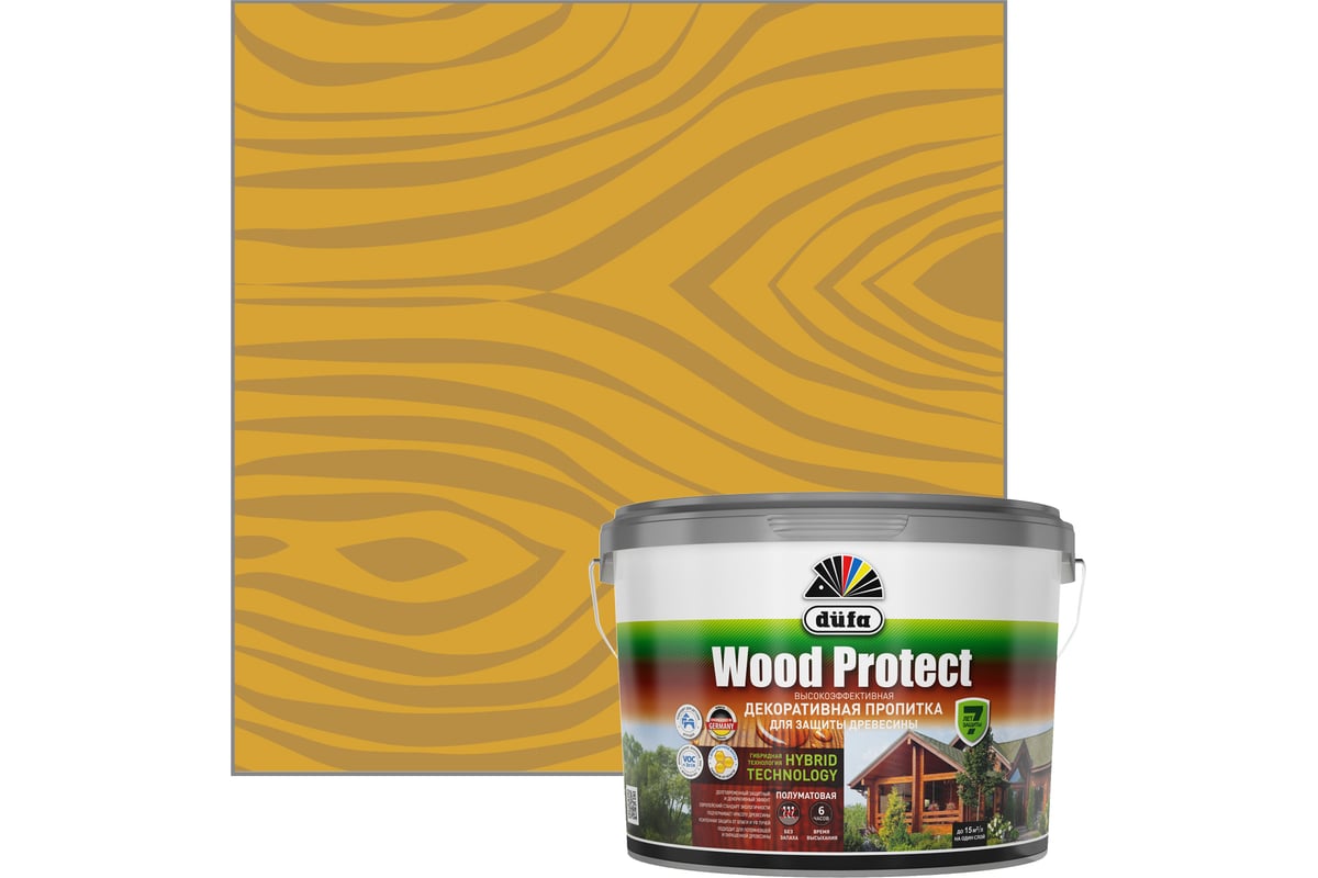 Пропитка для защиты древесины Dufa Wood Protect сосна 2,5 л МП000015773