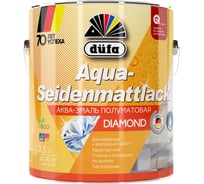 Эмаль Dufa AQUA-SEIDENMATTLACK аква полуматовая, белая 2,5 л Н0000003449
