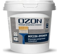 Штукатурка декоративная полимерная Муссон Премиум 3 кг OZON МСП-500-3