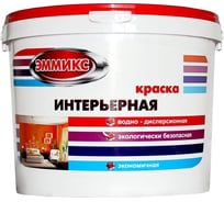 Краска интерьерная Эммикс ВД, моющаяся, RAL 1001, ведро 4,5 л, 7,2 кг 4690417127177