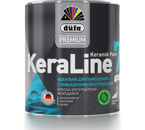 Краска Dufa Premium ВД KeraLine 7, база 3, 0,9 л МП00-006521