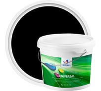 Резиновая краска Резолюкс Universal 7 кг черный 9005 1486