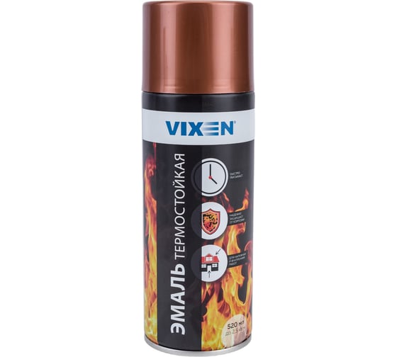 Термостойкая эмаль Vixen медь аэрозоль 520 мл VX53009