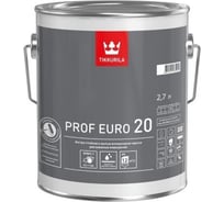Краска для влажных помещений TIKKURILA Prof Euro 20, 2,7 л 51518