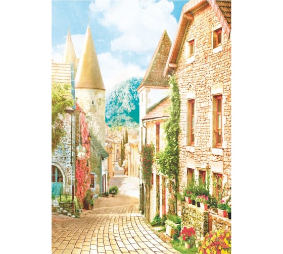 Фотообои бумажные в спальню Симфония Европейские каникулы 140x200 см,4 л В-035-2
