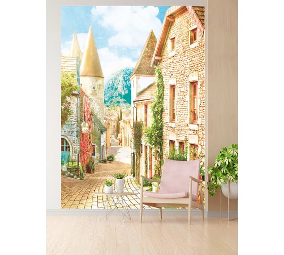 Фотообои бумажные в спальню Симфония Европейские каникулы 140x200 см,4 л В-035-2
