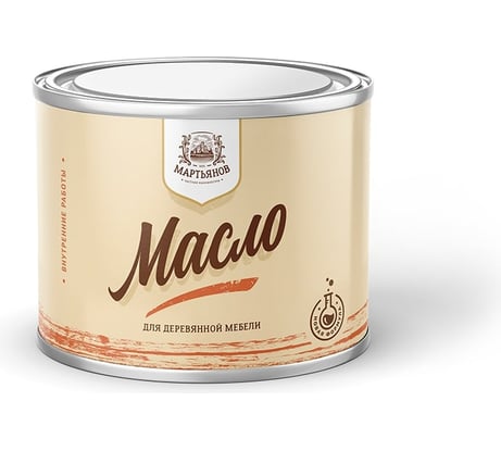 Масло для деревянной мебели МАРТЬЯНОВ 500 мл 100.230.500