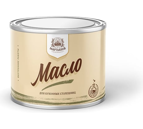 Масло для столешниц и рабочих поверхностей МАРТЬЯНОВ 250 мл 100.130.250
