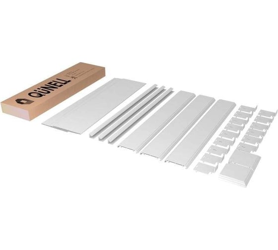 Комплект откосов QUNELL 300x1800x1800 белый KNL3040.07